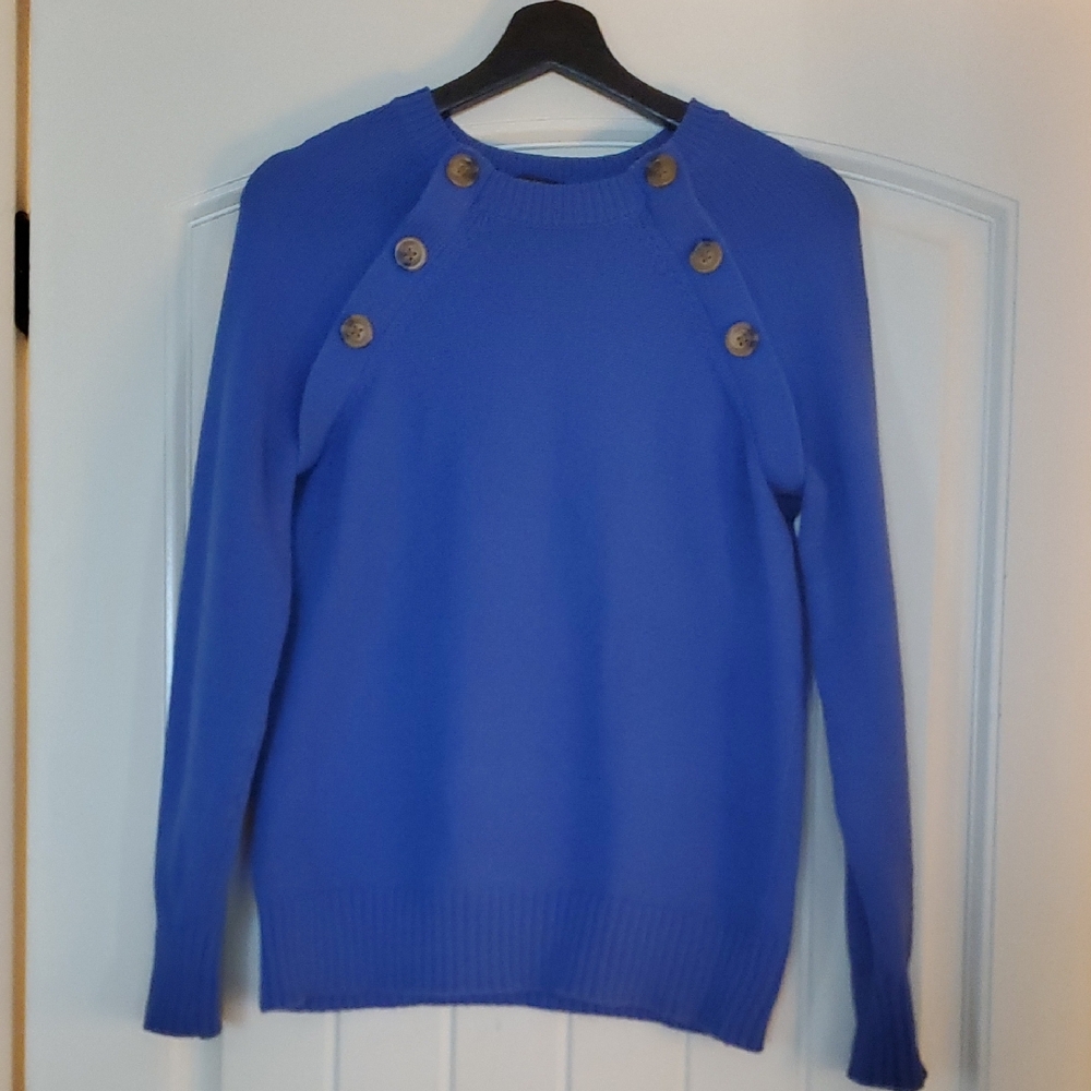 Ann Taylor Royal Blue Knit Sweater